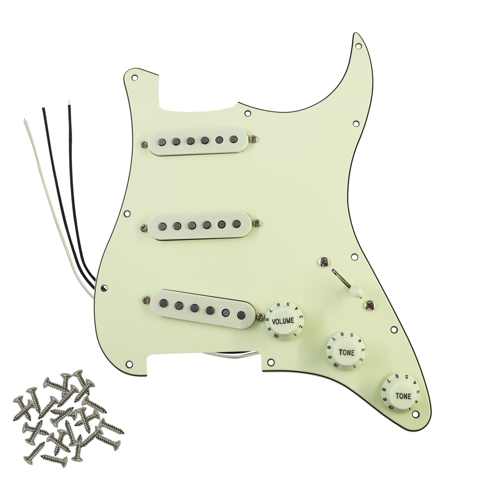 Voorbedrade elektrische gitaar slagplaat geladen slagplaat met vintage stijl Alnico 5 Single Coil pickups set voor FD ST elektrische gitaar
