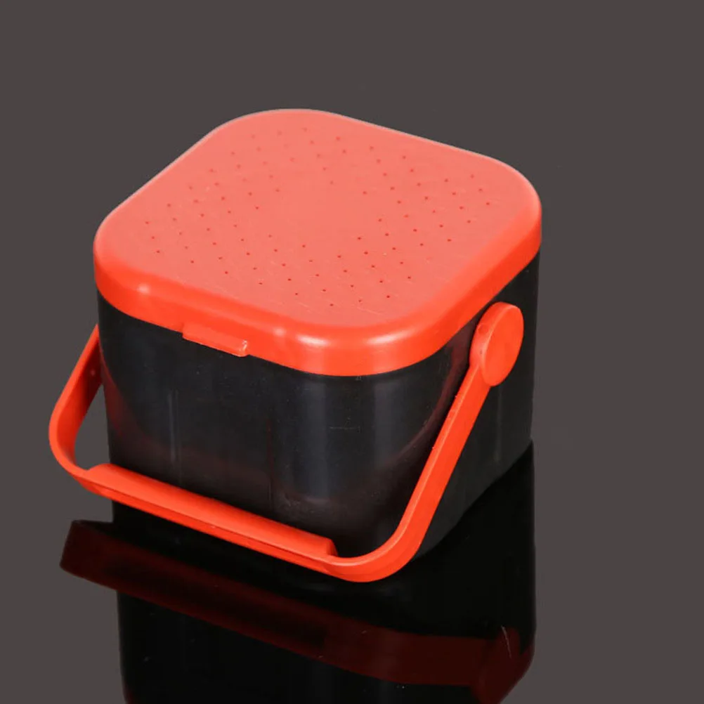 

2 Pcs Worm Box Live Container Storage Ocean Small Containers Plastic Bait Bucket Baby Fishing