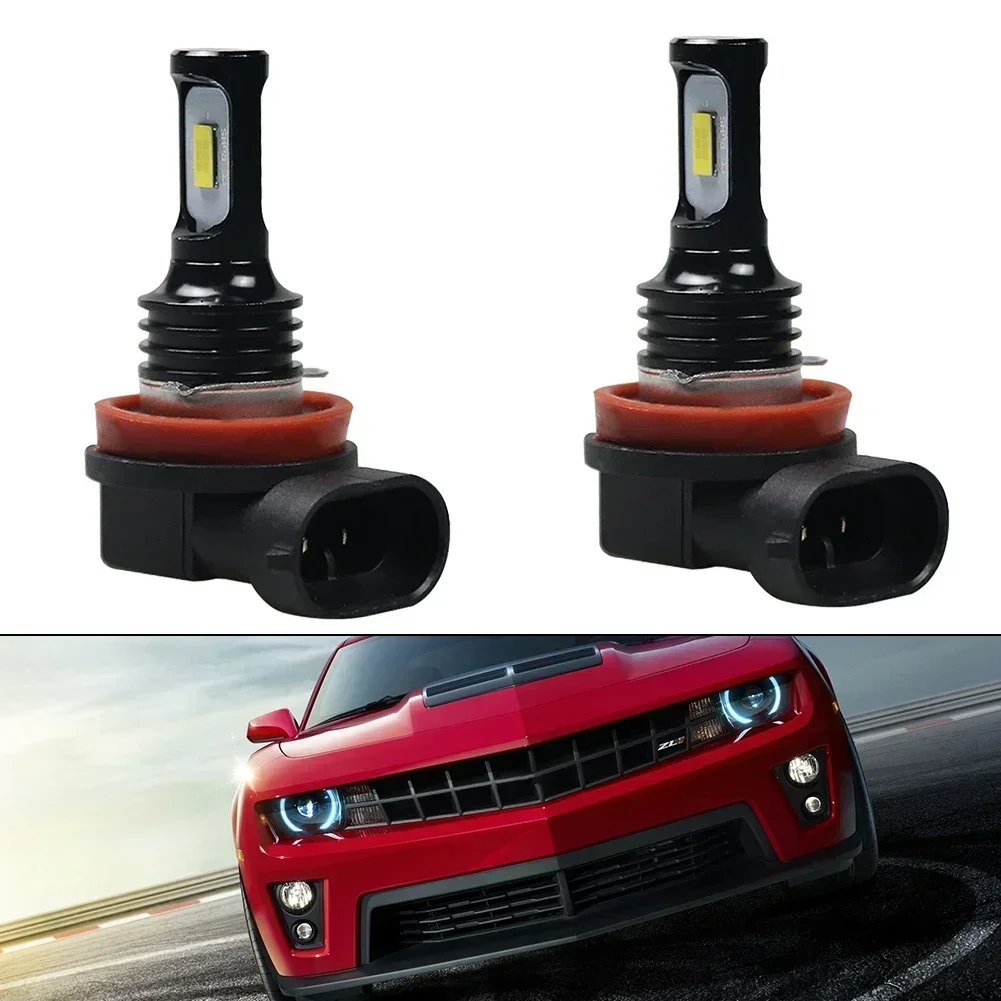 

2pcs Canbus Error Free H11/H8/H9 LED Headlight Conversion Bulbs Fog Light Bulbs 100W DC12V-24V 6000K-7000K 42000LM White