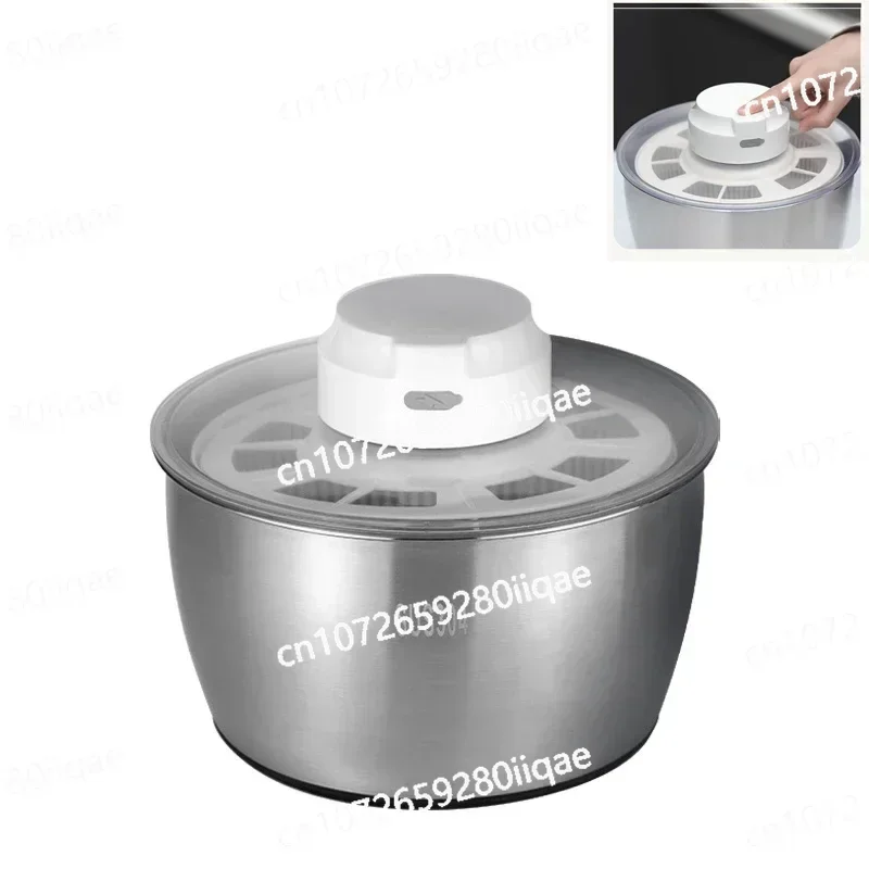 Electric Salad Spinner Drainer Spin Dryer Washer Dehydrator Rechargeable Dewatering Washing Machine Fruit Vegetable Cleaner Tool