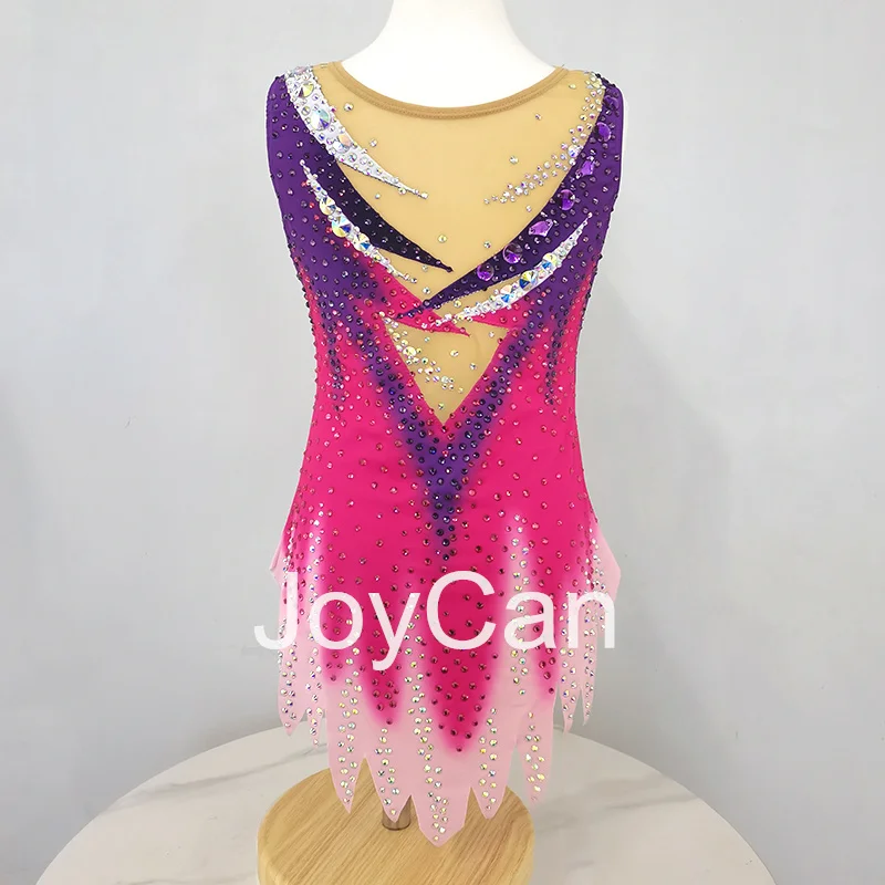 JoyCan Rhthmic гимнастические трико для девушек женщин розовый спандекс элегантная танцевальная одежда для соревнований