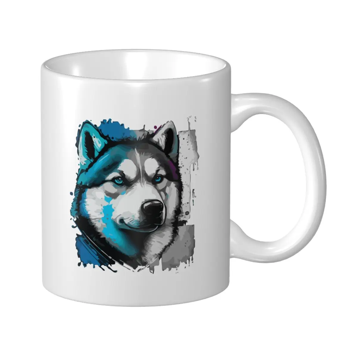 Mark Cup Mug Huskies Dog Siberian Husky Coffee Mugs Tea Milk Water Cup Travel Mugs For Office Home