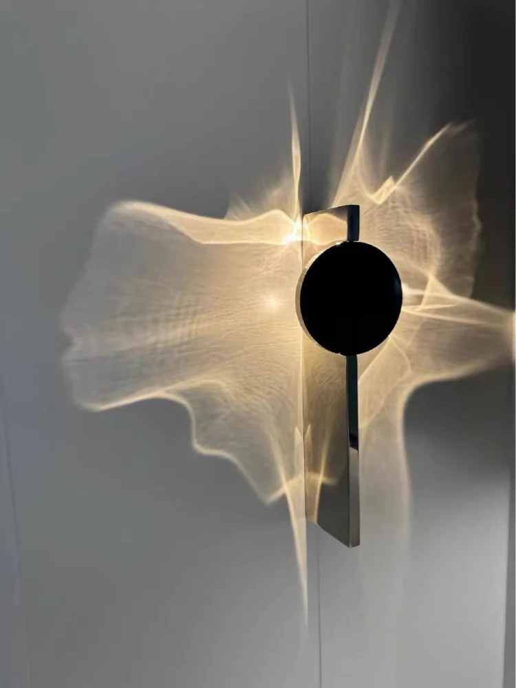 

2024 Novel Wall Lamp Postmodern LED Light and Shadow Wall Light for Living Room TV Background Aisle Bedroom Bedside Home Decor