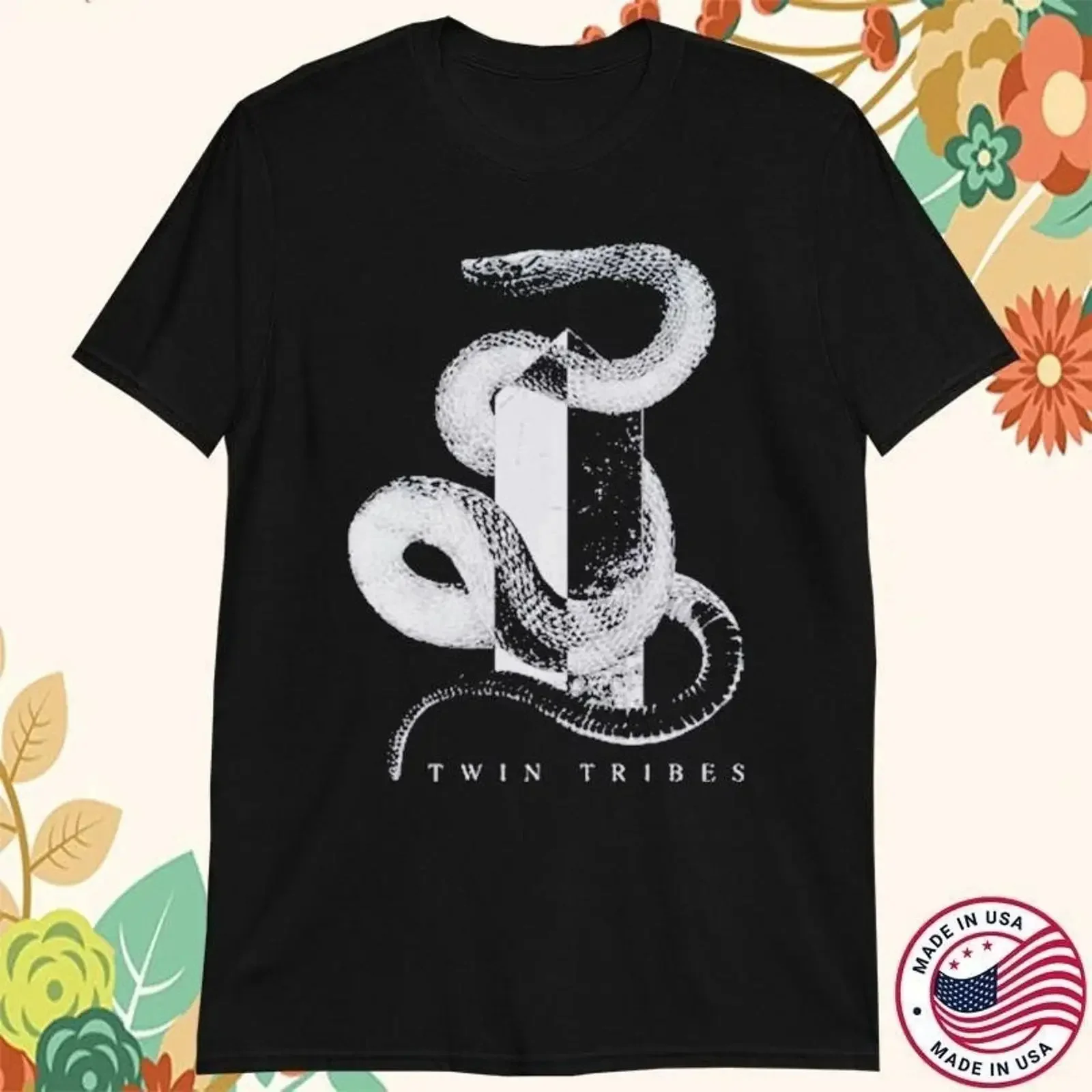 New Twin Tribes Band Album Heavy Cotton Black S 5XL T Shirt BT445 vintage Washed Unisex designer clothes Top For Everyday Wear