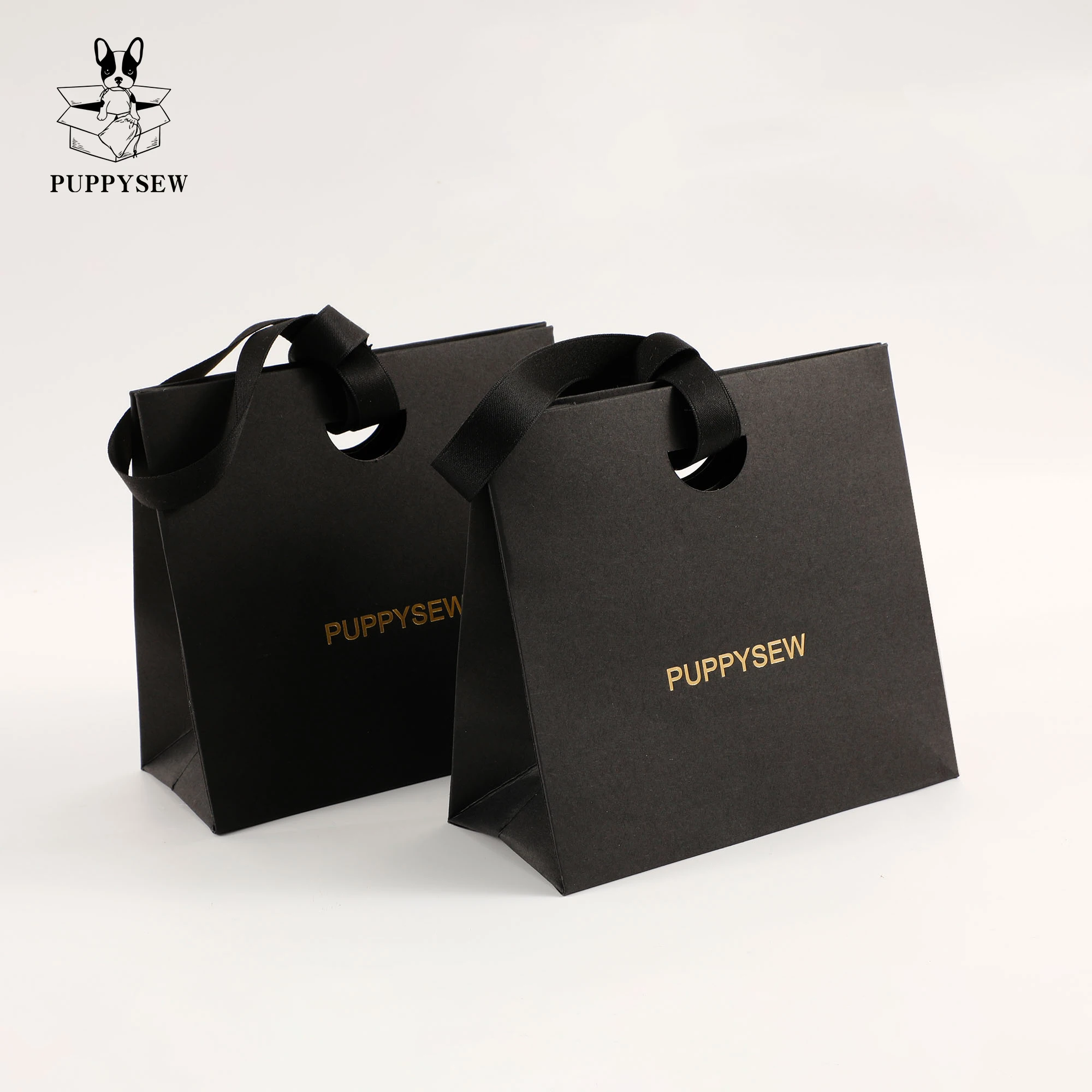 Custom gift bags luxury packaging gift paper bags with ribbon, custom jewelry pack personalized shopping paper bag