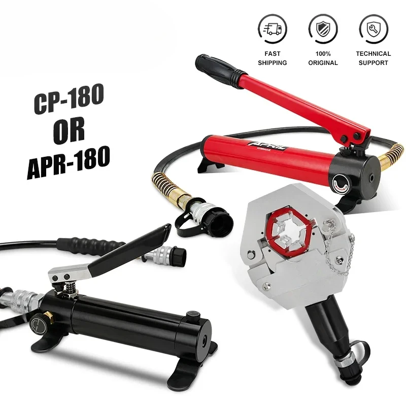 

Auto A/C Hose Hydra-Crimper for Repair Air Conditioner Pipes Manual Hydraulic Hose Crimping Tool FYL-71500 with Hydraulic Pump
