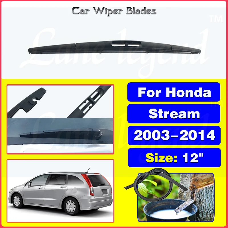 

For Honda Stream MK1 MK2 2003 - 2014 Wiper 12" Rear Wiper Blade Windshield Windscreen Clean Window Rain Brush Car Accessories