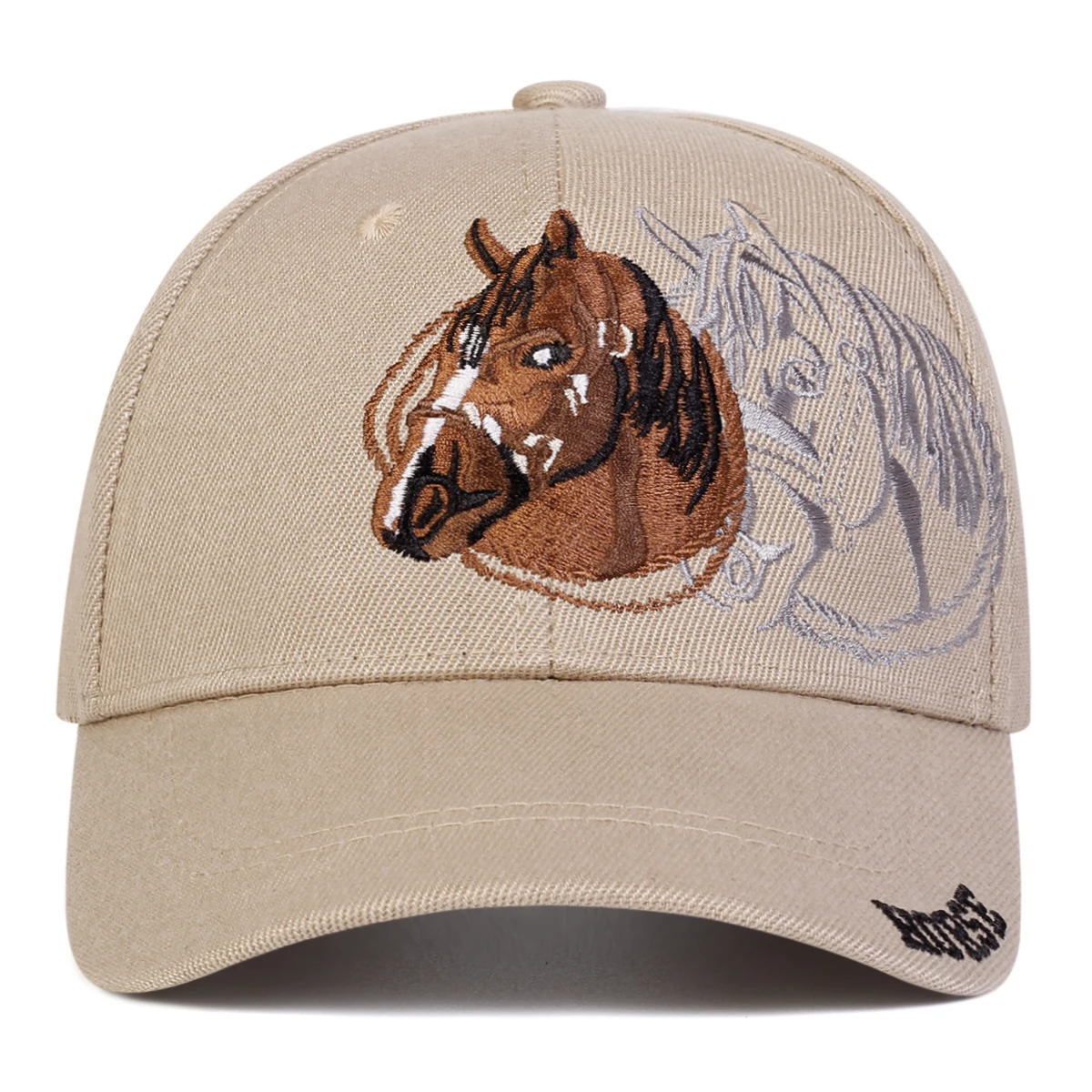 Unisex HORSE Embroidery Baseball Caps Spring Autumn Outdoor Adjustable Casual Hats Sunscreen Hat