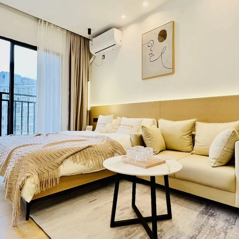 

#Luxury Modern Melamine Hotel Apartment Suite Bedroom Furniture Customization For Apartment Hotel