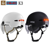 Original Youpin HIMO K3 Riding Flash Helmet Safety Helmet (57-61cm) with Night Warning Lights Thick High-definition Goggles