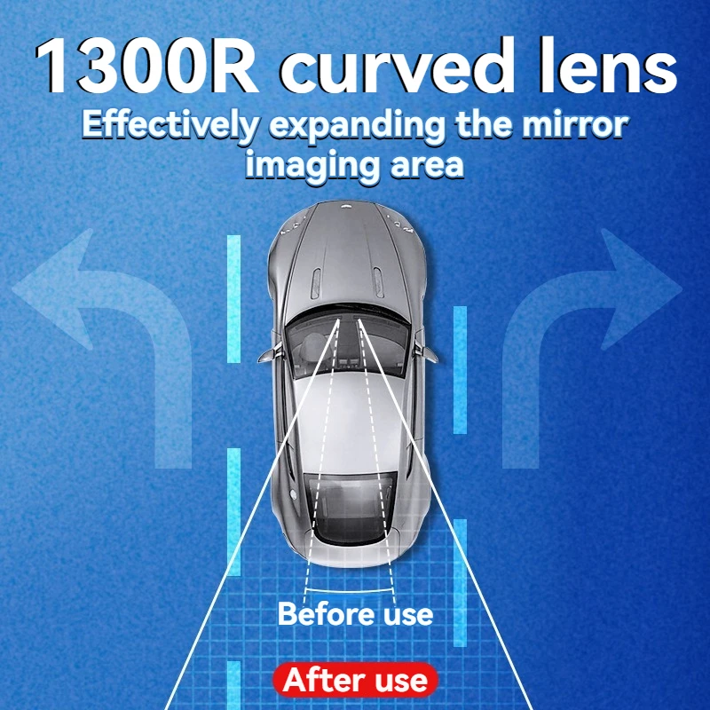 Car Baby Mirrors Rear View Mirror Wide Angle Mirror Panoramic Assisting Anti-glare Large Vision Interior Monitor Auto Universal