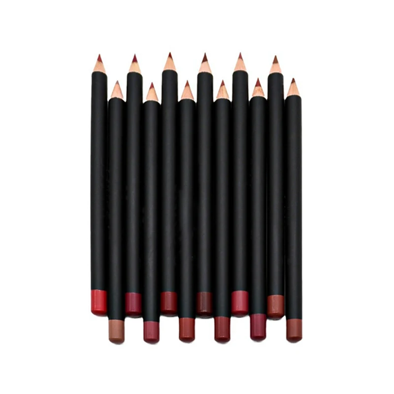 Matte Lipstick Pen Set, Maquiagem Nude, não se desvanecer, à prova de suor, impermeável, duradoura, manter batom, 12 pcs