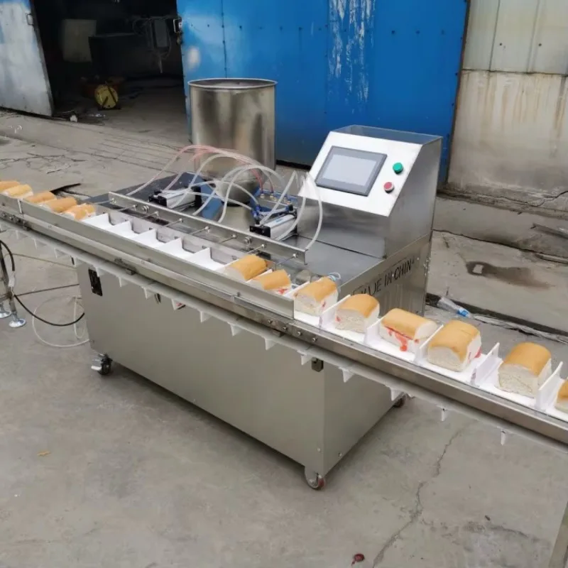 High Speed Bread Slicer Filling Machine Automatic Toast Cutter Stuffer with 135pcs/min Capacity for Commercial Bakery Line OME