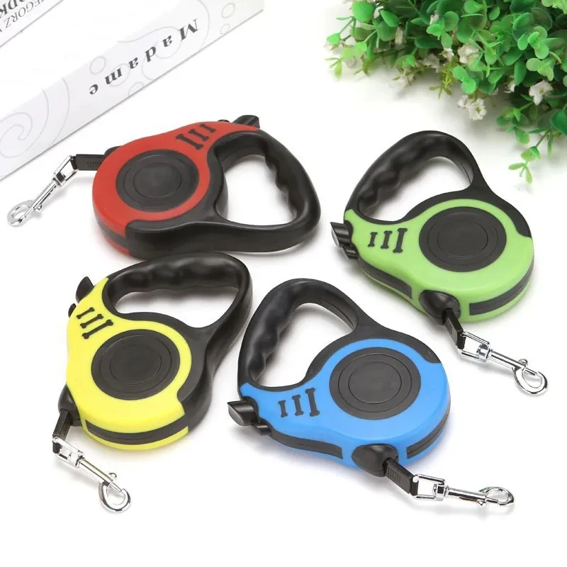 3M 5M Automatic Retractable Dog Leash Durable Nylon Pet Lead for Small Medium Dogs Cats Walking Hiking