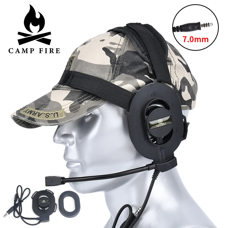 Tactical Bowman Headset Unilateral Communication Headphone U94 PTT Kenwood Plug for Baofeng UV-5R Hunting radio walkie talkie