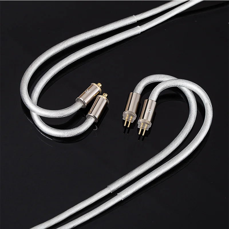 كابل سماعات الرأس TRI Grace Pro 2 Core المطلي بالفضة كابل Hifi Gaming IEM مع 3.5 ملم 4.4 ملم 2PIN/MMCX ياربود لـ KZ CCA