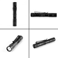 Flashlight Pen Torch Super Small Mini AAA XPE-R3 LED Lamp Belt Clip Light Pocket Torch With Holster
