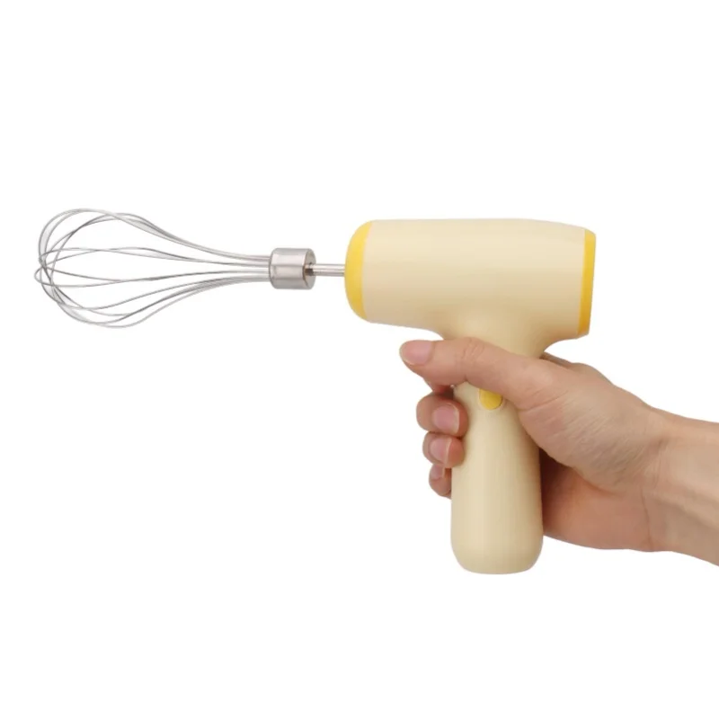 

Mini Household Cordless Electric Hand Mixer Mini Household Cordless 5 Speed Electric Hand Mixer Beige