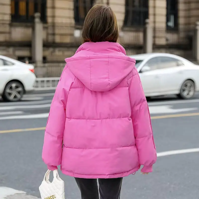 Winter Jacket 2023 New Women Parkas Hooded Puffer Jacket Women Winter Oversized Coat Cotton Padded Warm Casual Parka Outwear