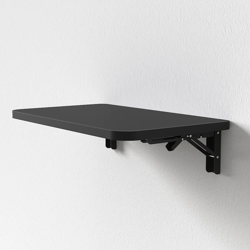 Foldable Extendable Wall Mounted Desk, Solid Wood Drop Leaf Table with Shelf,Multi-functional Hanging Rack for Home Kitchen Dorm