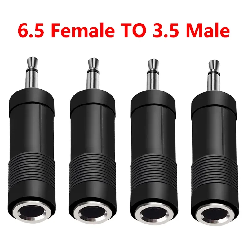 

5/20PCS 6.35mm 6.5mm 1/4" mono Male to 3.5mm 1/8" Female Connector Jack Audio Speaker Terminal Plug Headphone Adapter Convertor