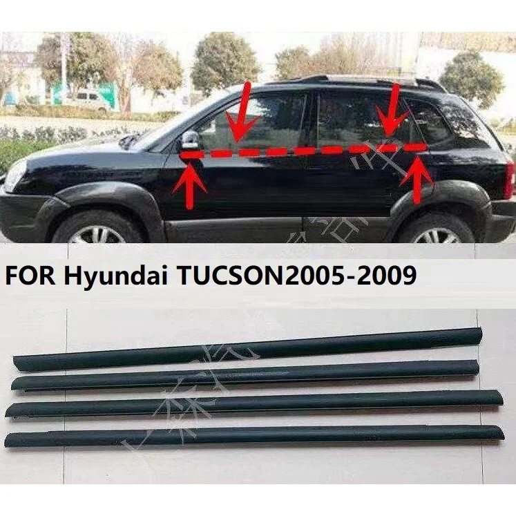 

Car Outside Window Moulding Weatherstrip for Hyundai TUCSON 2005-2009 Seal Belt Weather Strip Plastic car window rubber seal