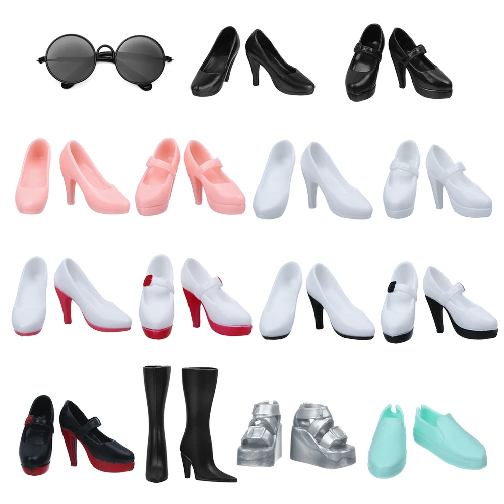 Princess Doll Shoes Boots for 1/6 Dolls Accessories Fashion Female Doll High-heels Casual Shoes Doll Clothes Decors Girl Toys