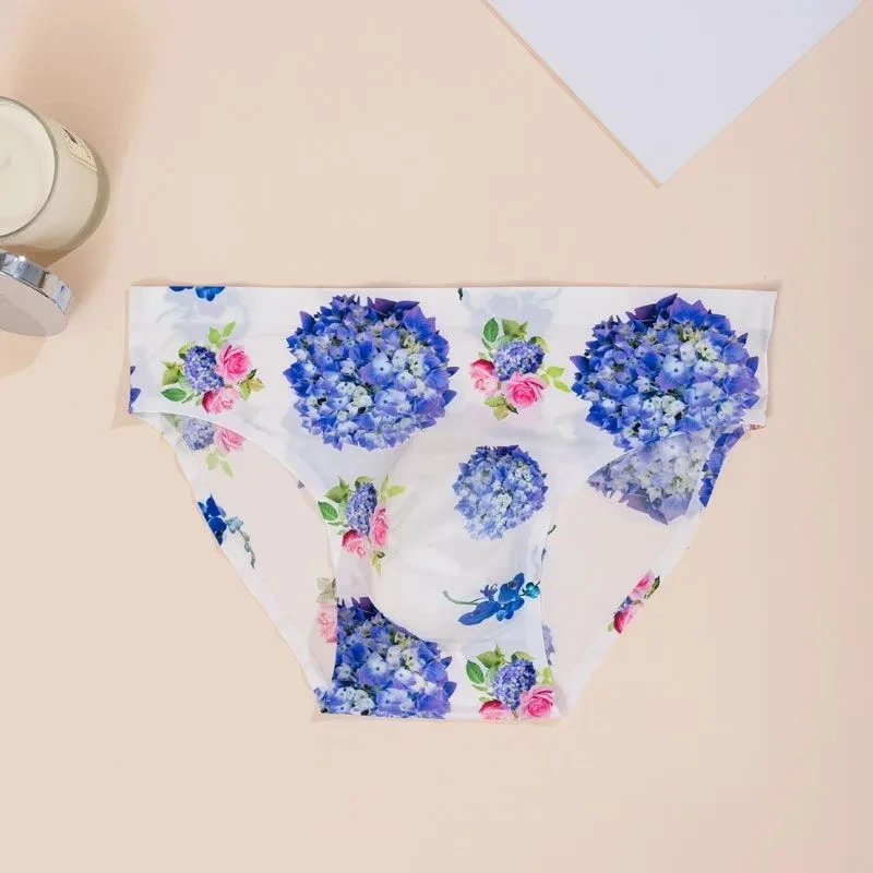 

Мужские трусы с графикой розы, танцевальный костюм для живого шоу, трусики для модельного шоу