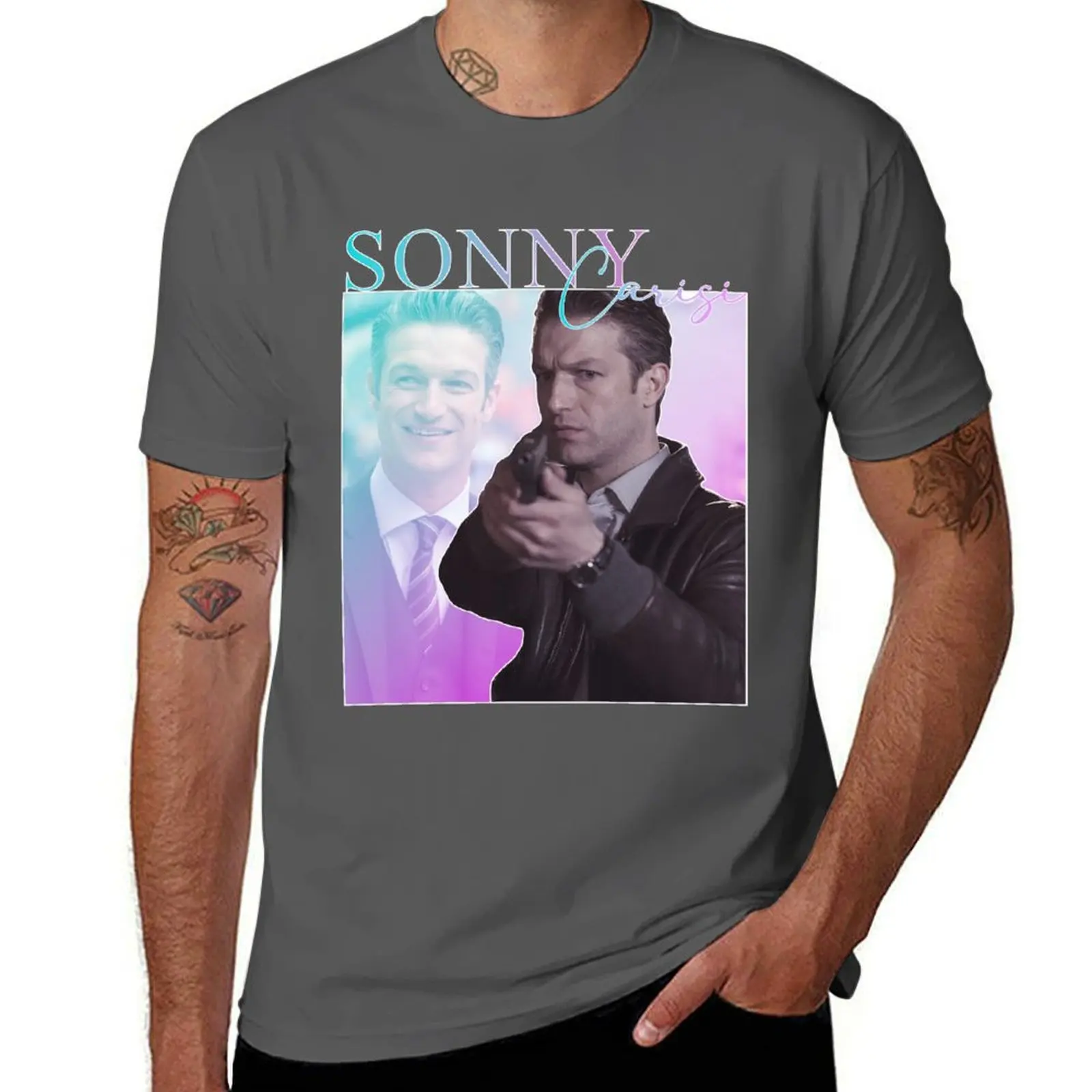 

Law & Order SVU Sonny Carisi - Retro T Shirt T-Shirt cotton t shirts high quality cotton t shirts man 100% T-Shirt