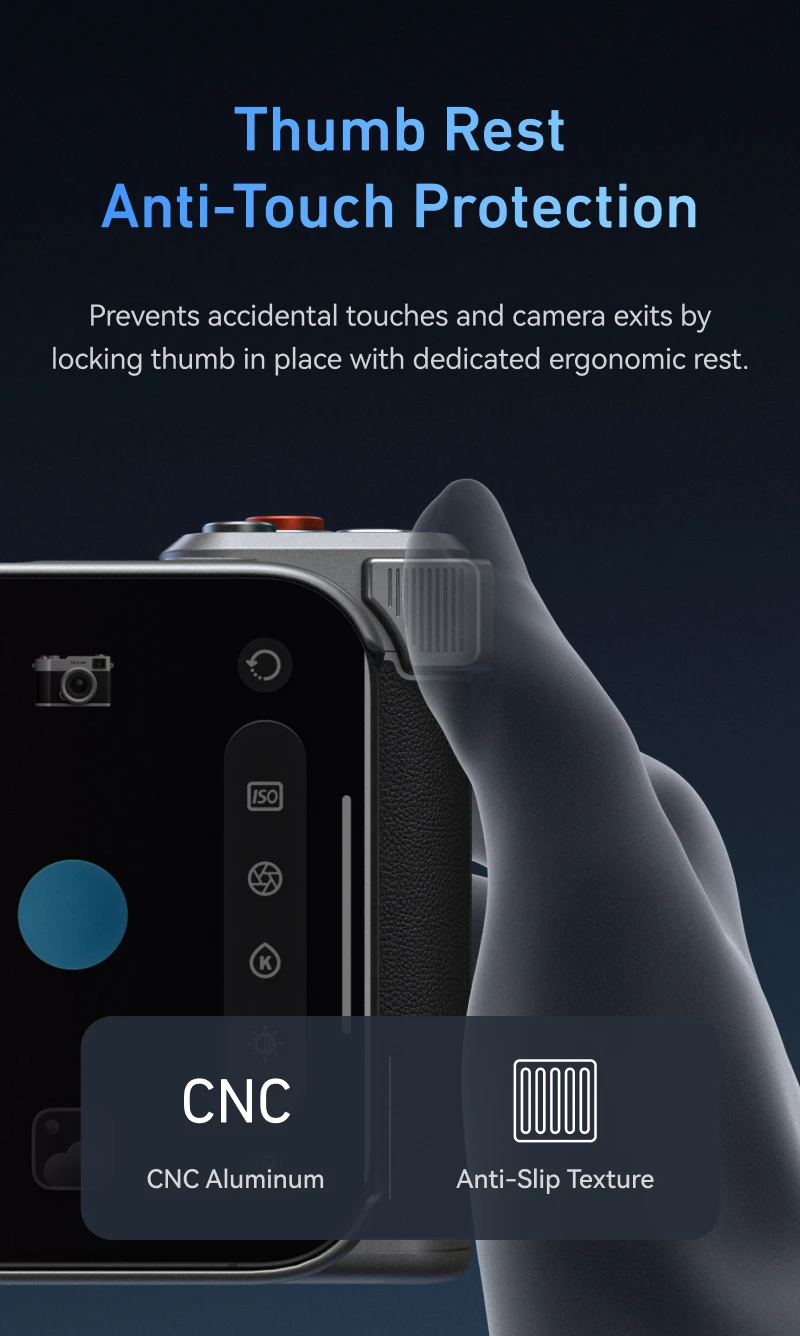 TELESIN Master Grip Set para iPhone17 Pro Pro Max Câmera de