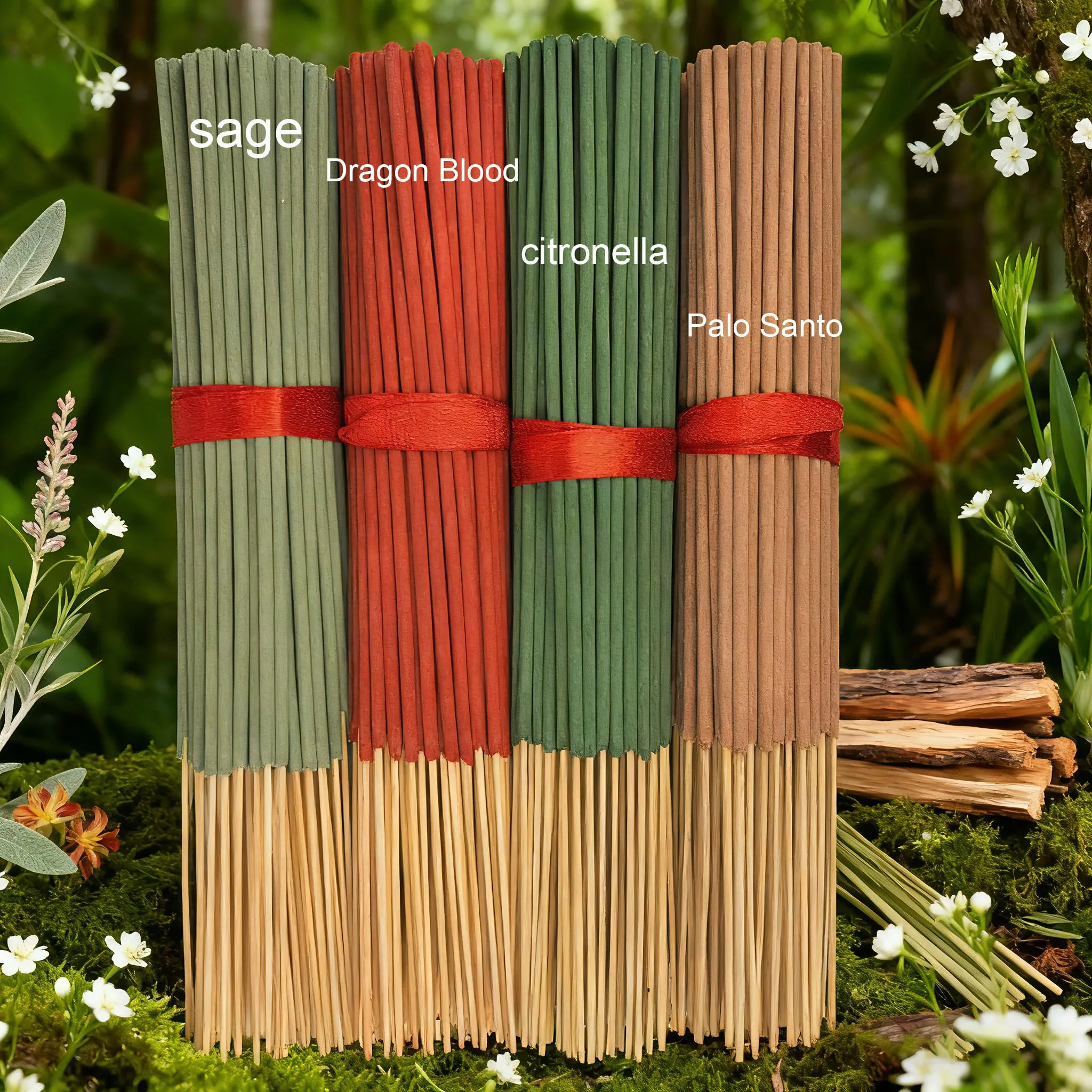 80/200/400Pcs Colorful Bamboo Incense Sticks Peruvian Palo Santo White Sage Lemongrass Dragon's Blood Combination Set 22Cm/8.66In Suitable for Yoga and Meditation Suitable for Home, Bedroom, Garden, Study Room, Tea Room, Office, Hotel, Kitchen, Bathroom, and Other Public Places for Air Purification Suitable for Prayer, Eliminating Negative Energy, Purifying Magnetic Spaces, Etc. Suitable for Festivals