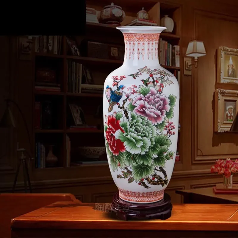for Jingdezhen Ceramics Blue and White Porcelain Vase Modern Home Decoration Handicrafts Living Room Ornament