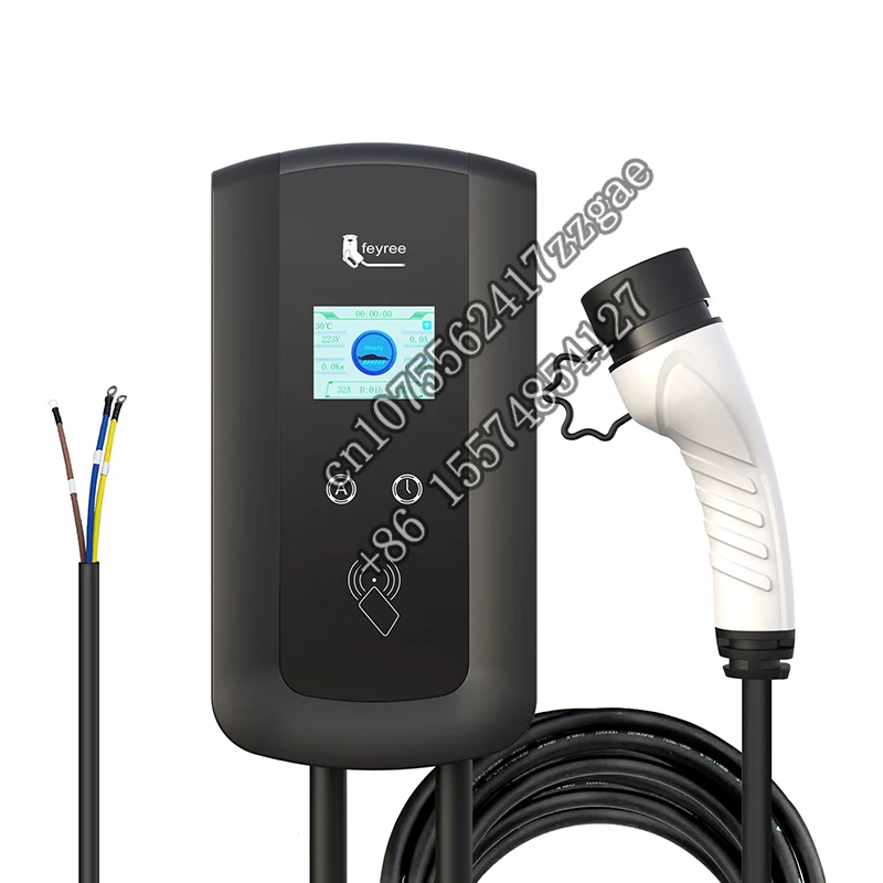 Feyree Auto Electronics 240V EV Portable Charger  Car Electric Charger for Wall-mounted Charging Stations