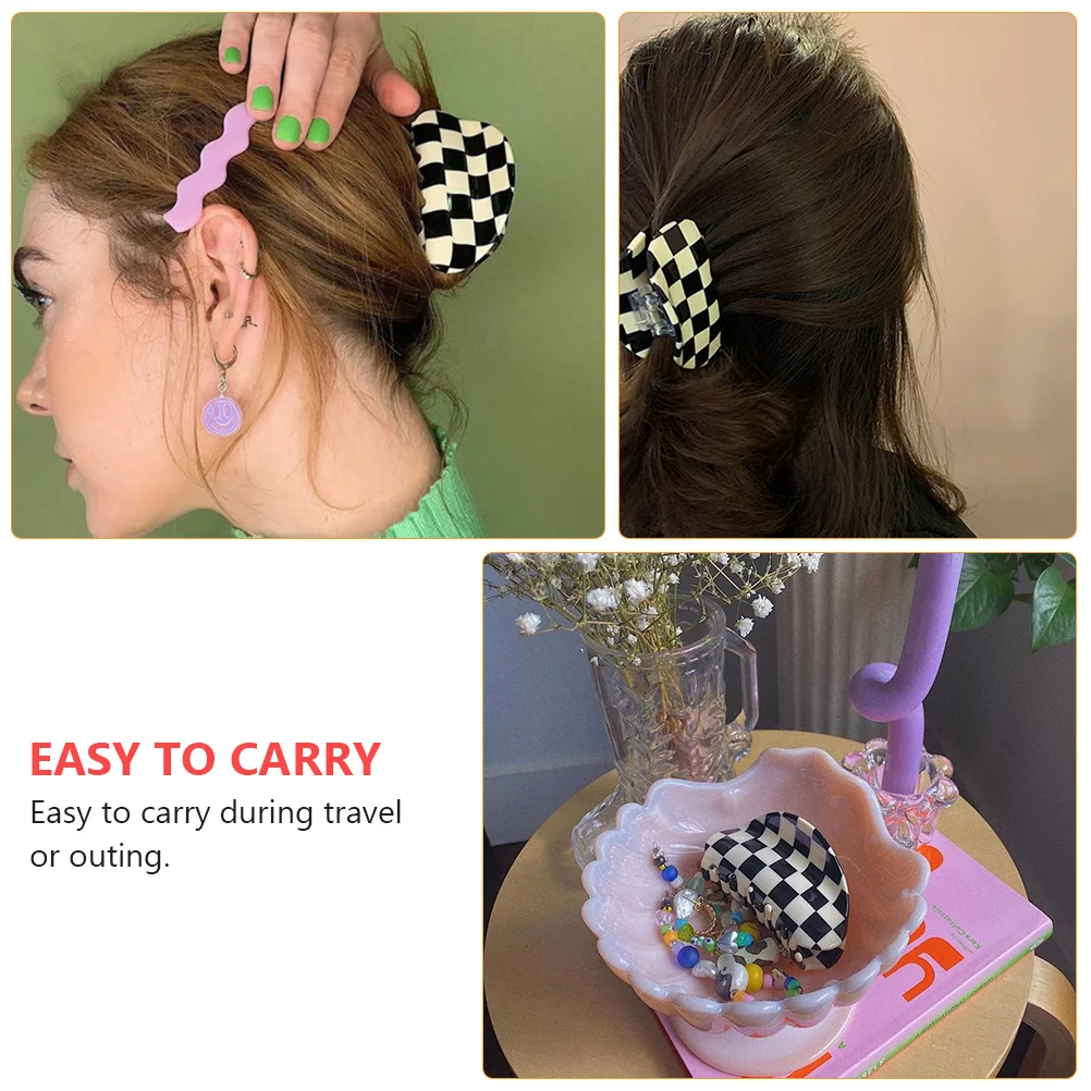 

1pc Durable Strong Hold For Thick Thin Curly Hair Easy Carry Travel Shower Hair Claw Barrette Clamp Accessories For