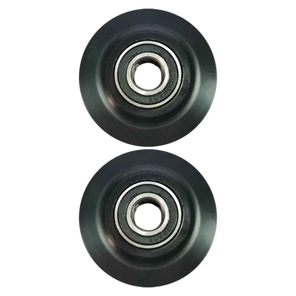 

2Pcs Barn Door Sliding Track Wheels Heavy Duty Quiet Glide Pom Pulley for Bedroom Office Closet Door Hardware Kit