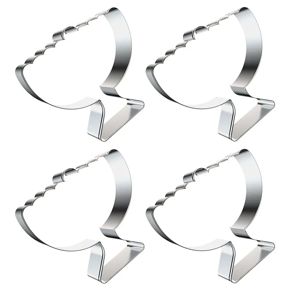 

4 Pcs Holiday Biscuit for Biscuits Cookies Mold Bakery Equipment Moulds Small Stainless Steel Molds