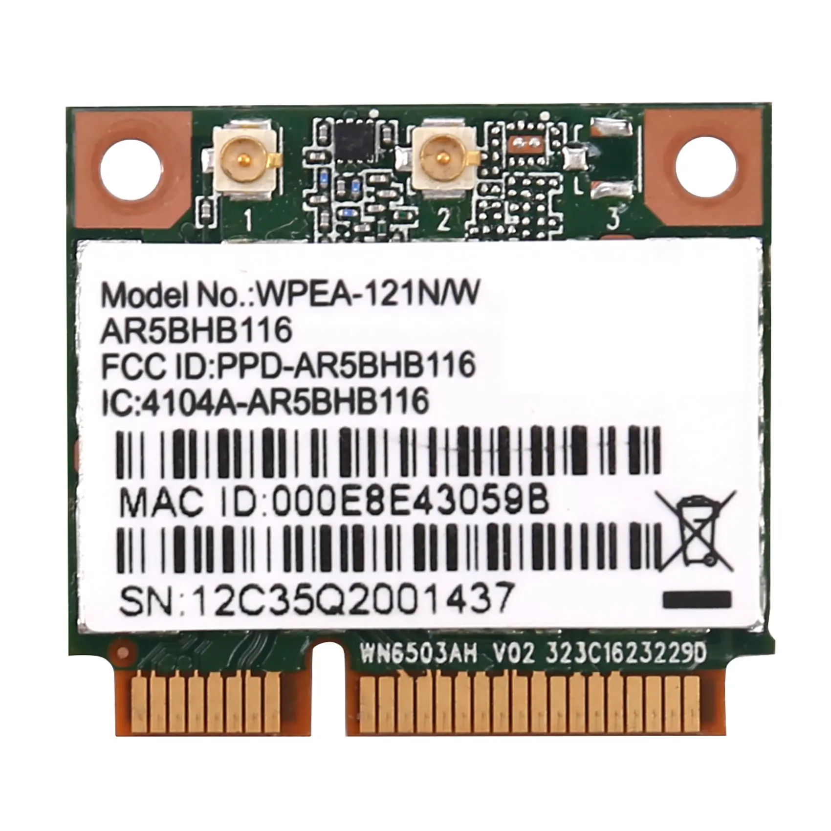 Wireless Network Card Atheros AR9832 AR5BHB116 2.4/5 GHz Single-Chip 300 Mbps 802.11N MINI PCI-E Wireless Card