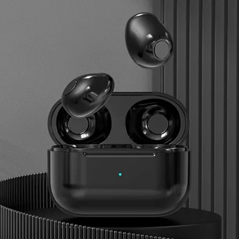 Onzichtbare koptelefoon Mini-hoofdtelefoon V5.2 Bluetooth TWS In-ear oordopjes Ruisonderdrukking Draadloze slaap In-ear oordopjes met microfoon