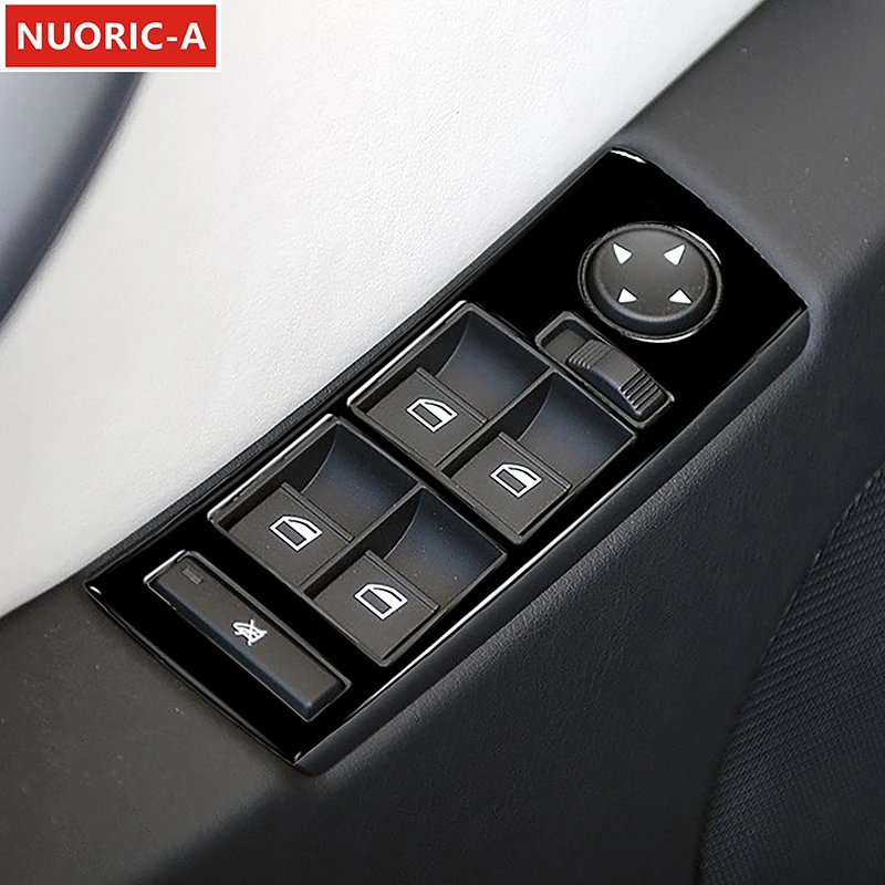 

Кнопки подъема оконного стекла, декоративная рамка, накладка для BMW X5 E53 2000-2006, Стайлинг автомобиля, черные аксессуары для интерьера