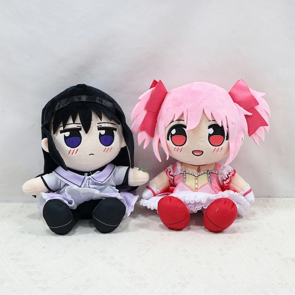 20cm Kaname Madoka Akemi Homura Plush Stuffed Dolls Anime Figure Magica Girl Plushies Toy Soft Cute Keychian Collection Gifts