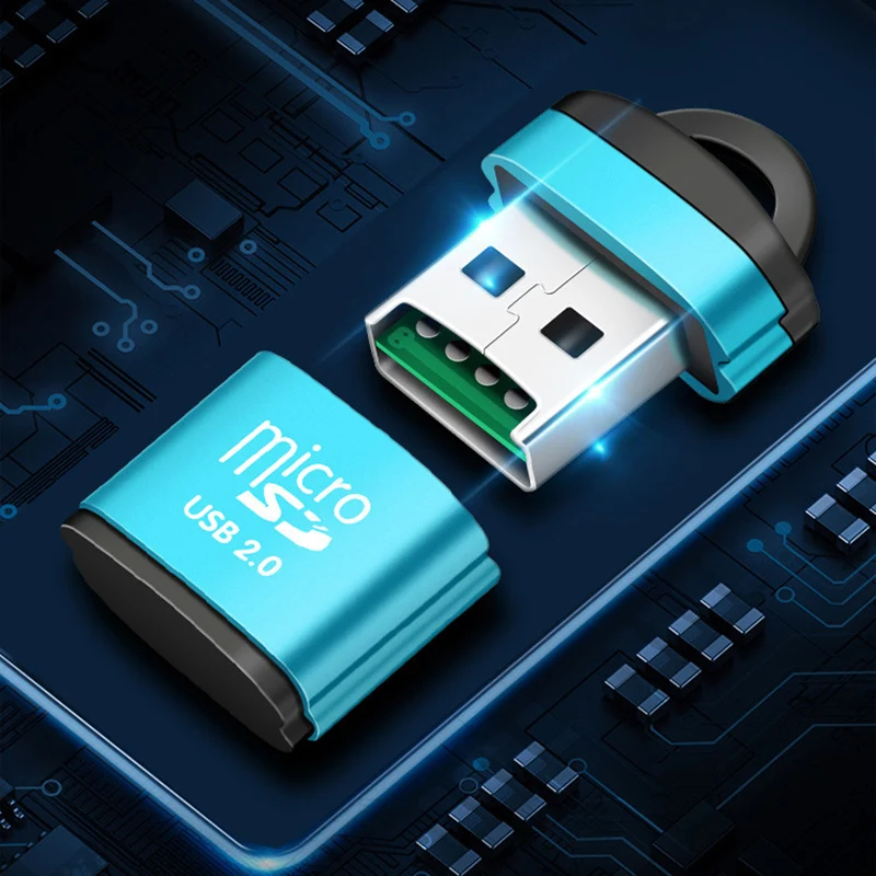USB Micro SD Kartenleser Kette TF Karte Schriftsteller Mini Extend Speicher Dongle Auto Lautsprecher Adapter Computer Laptop Musik Spielen Konverter – Detail 1