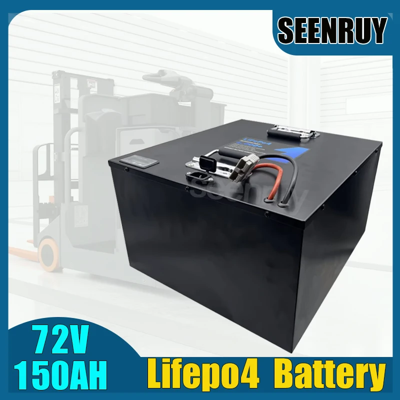 Rechargeable LI-IRON 72V 150AH 10000W 15000W Lifepo4 Battery with ANT BMS For Forklift Sightseeing Vehicle Motorcycle Food Truck