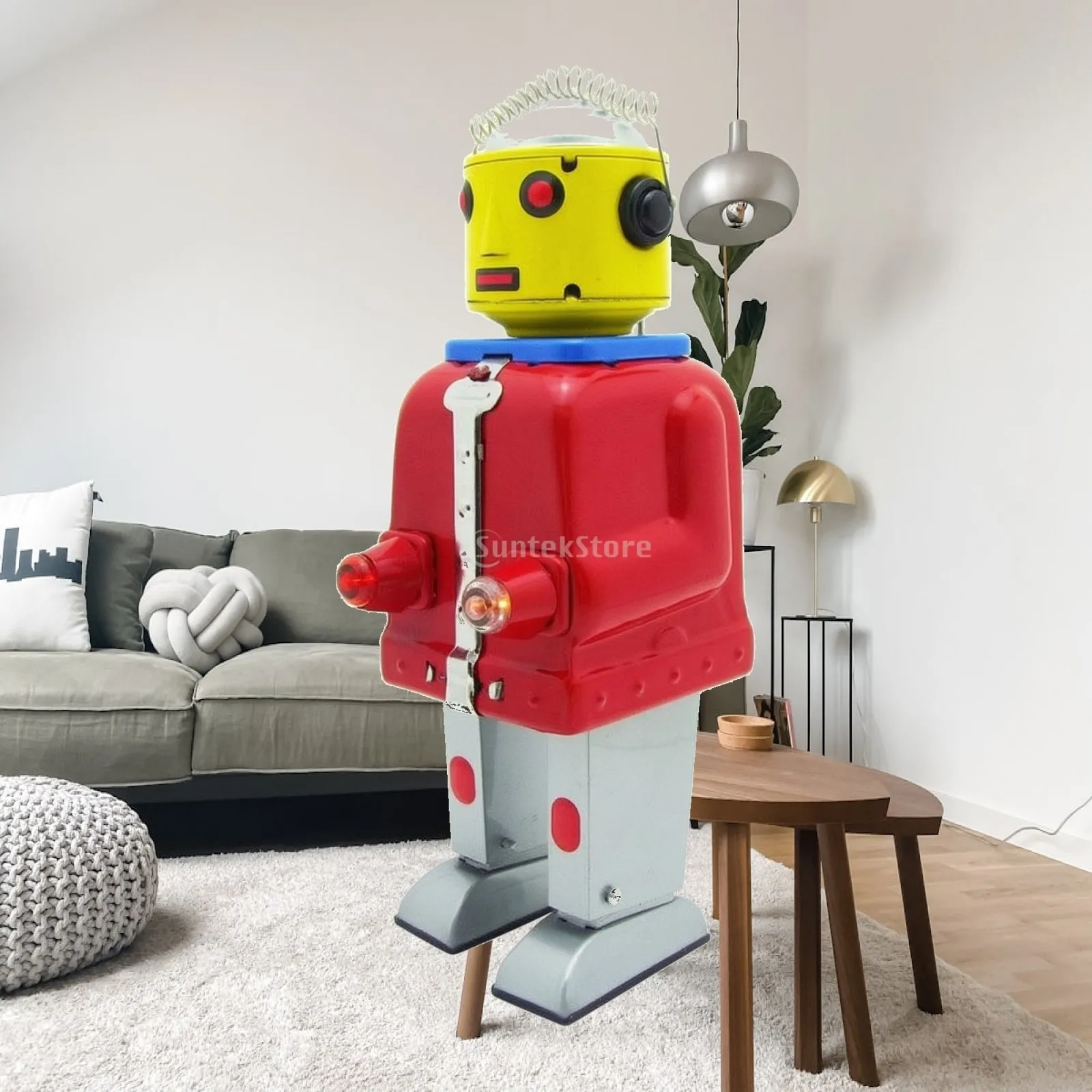 robot-giocattolo-in-latta-robot-vintage-con-mani-che-lampeggiano-un-oggetto-nostalgico-e-facile-da-usare-ideale-per-collezionisti-adulti-per-decorare-la-casa-o-i-bar