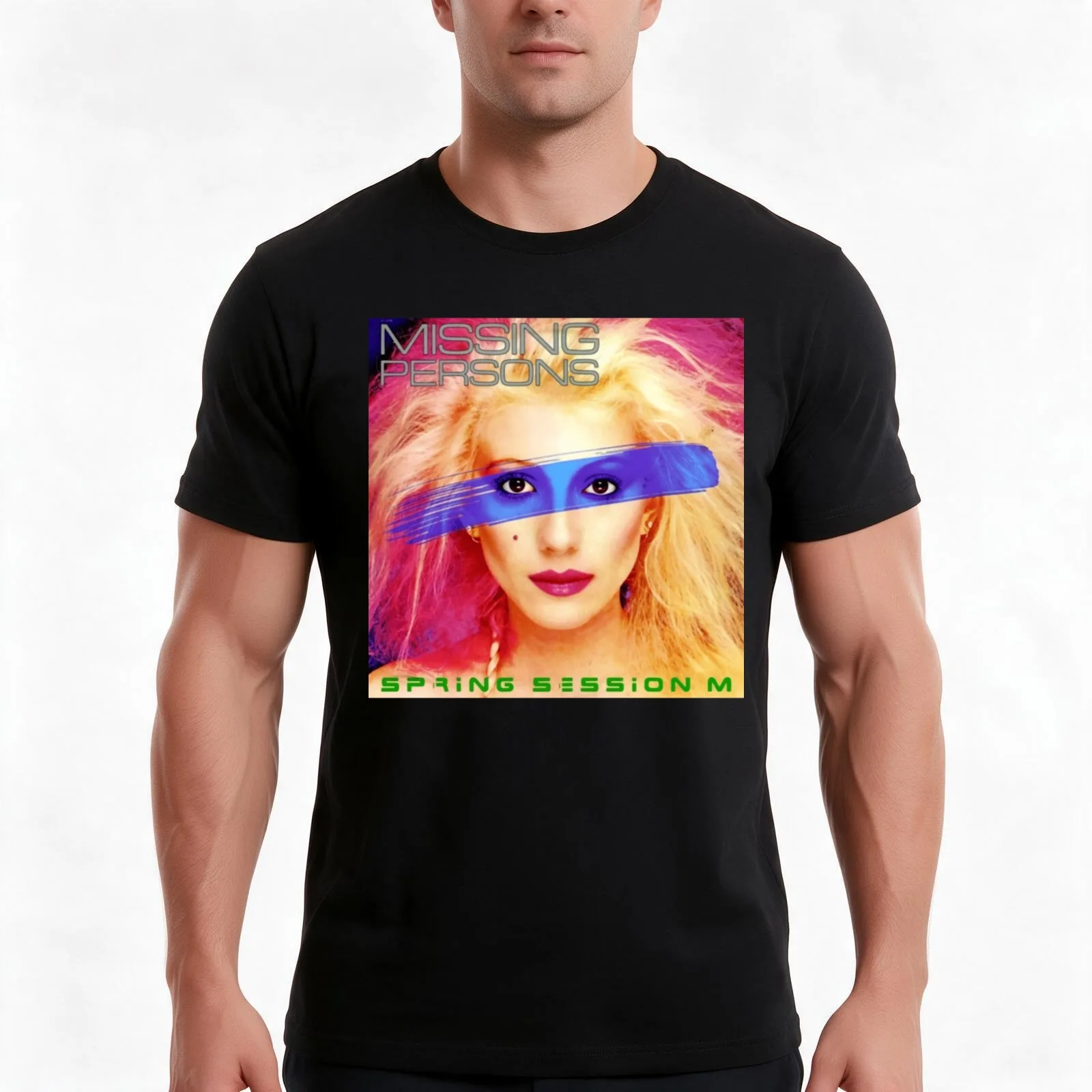 Spring Session M T-Shirt, Summer Casual Cotton Tee, Oversized Streetwear Tops, Vintage Graphic Print, Loose Fit Short Sleeve