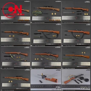 Zytoys 1/6スケールZY2015-ZY2021第二次世界大戦の兵士モデル武器シーンアクセサリーフィット12 ''兵士アクションフィギュアボディ 12ベストセールスリーエンフィールドトイガン-10