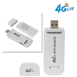 4G LTE USB Modem Network Adapter With WiFi Hotspot SIM Card 4G Wireless Router For Win XP Vista 7/10 Mac 10.4 IOS Hot Selling