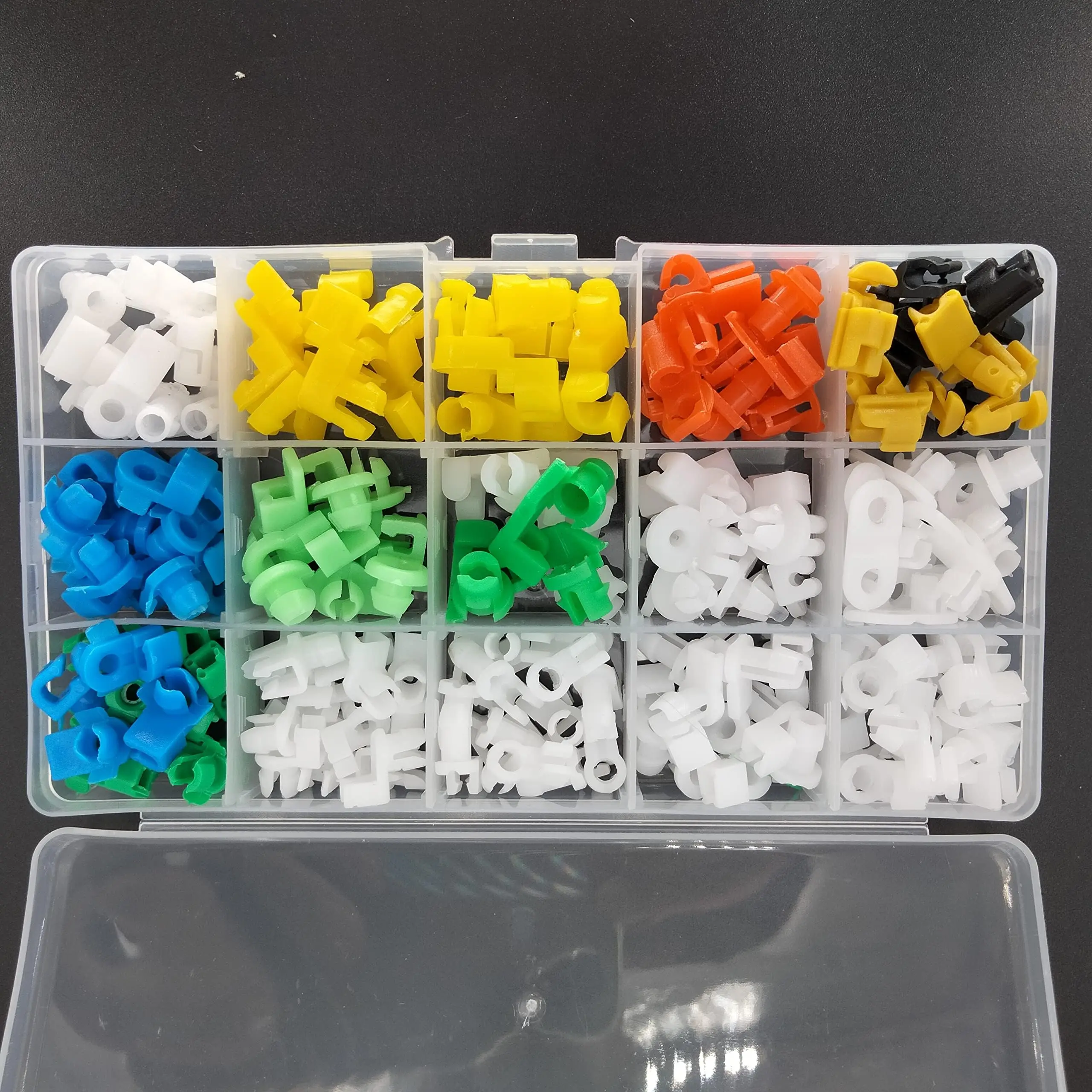 160Pcs Mixed Plastic Fasteners Car Door Lock Rod Clips Retainers Assortment Kit