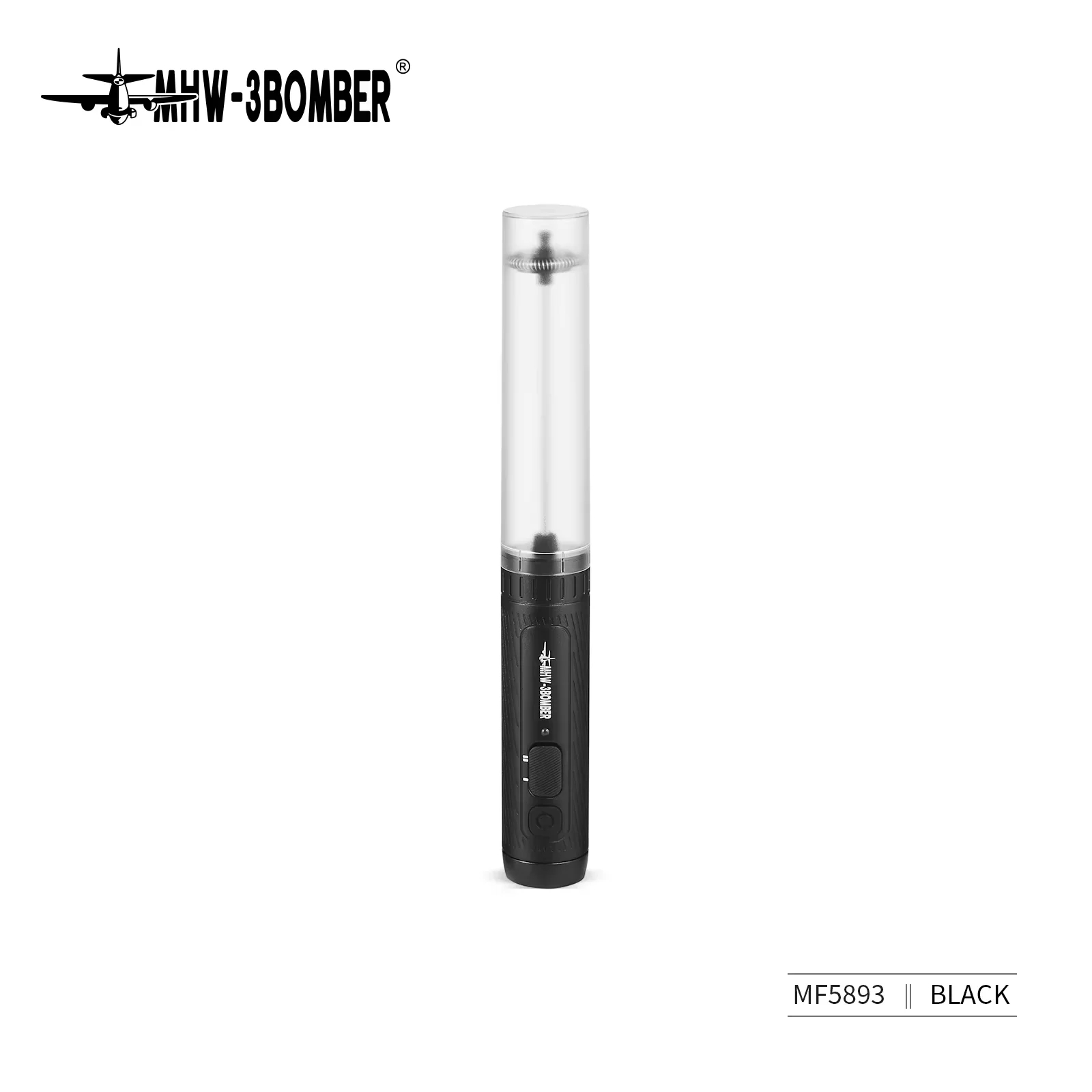 MHW-3BOMBER Elektrische Melkopschuimer USB Oplaadbare Handheld Melkschuimer 2 Snelheden Koffie Schuim Maker Blender Espresso Accessoires