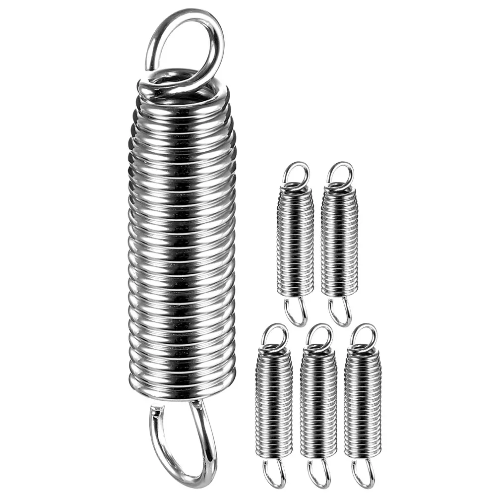 

6pcs Bass Pedal Springs Drum Foot Pedal Tension Stainless Steel Tension Spring Parts Replacement Percussion Hardware