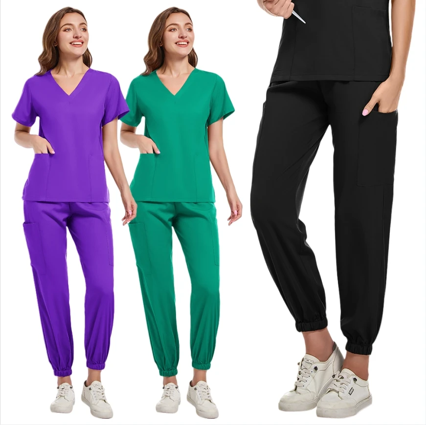 Medical Nurse Uniform Men Women's Surgical Scrubs Set Clinical Nursing Workwear Pet Veterinaria Clothes Lab Suit Spa Accessories #4